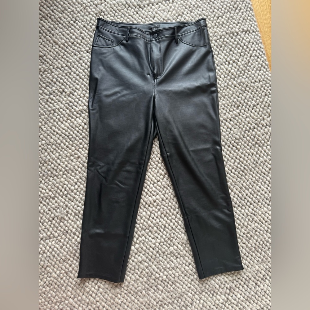 Halogen faux leather pants